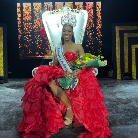 Danielle Cox beams after being crowned Miss Kingston and St. Andrew Festival Queen 2026 at the Ranny Williams Entertainment Centre on Sunday, June 28. Cox will represent the capital at the Miss Jamaica Festival Queen Competition on August 1.