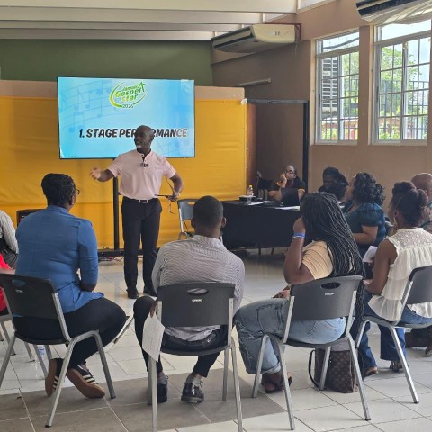 The Top 10 finalists in the 2026 Jamaica Gospel Star Competition participate in a workshop session following the official contract signing held recently. The session, facilitated by JCDC Dance Specialist Mr. Patrick Earle, focused on stage presentation in the virtual world as contestants begin rehearsals, workshops and promotional activities ahead of the live televised elimination shows airing on TVJ this July. 