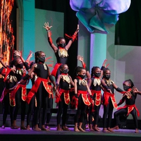 Students from St. Aloysius Primary performing a rendition titled “Wakanda Whisper” at the 2025 Staging of Mello-Go-Round held at the national Indoor Sports Centre during the Jamaica 63 Independence Celebration. 