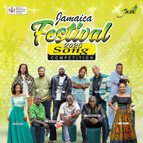 Top 10 Finalists in the 2025 Jamaica Festival Song Competition